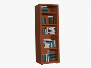 Armadio del fumetto con i libri Modello 3D