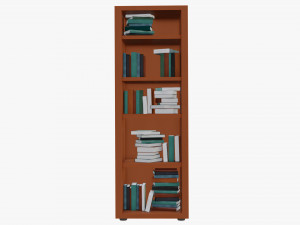 Cartoon Closet with books Modello 3D