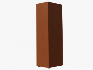 Cartoon Closet with books Modello 3D
