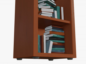 Cartoon Closet with books Modello 3D
