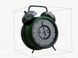 Cartoon Animated Alarm clock 3D Model