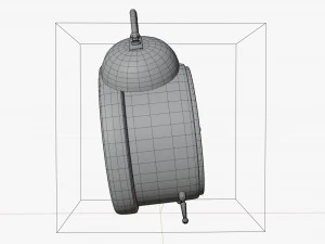 Cartoon Animated Alarm clock 3D Model