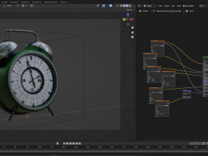 Cartoon Animated Alarm clock 3D-Modell