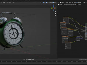 Cartoon Animated Alarm clock 3D Model