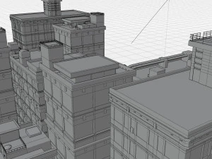 Anime Building 3D Model