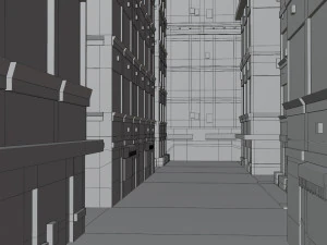 Anime Building 3D Model