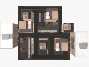 Anime Building 3D Model