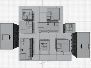 Anime Building 3D Model