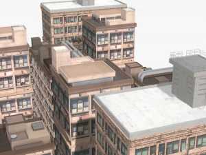 Anime Building 3D Model