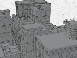 Anime Building 3D 模型