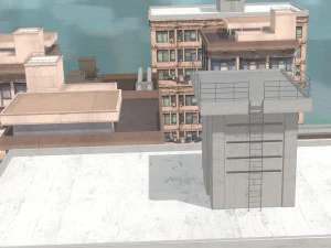 Anime Building 3D Model