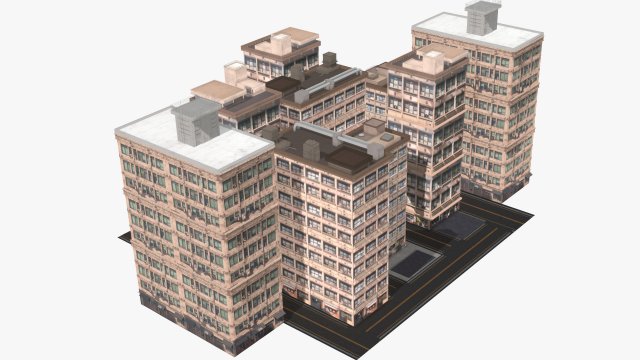 Anime Building 3D Model in Buildings 3DExport