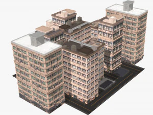Anime Building 3D Model