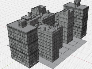 Anime Building 3D 模型