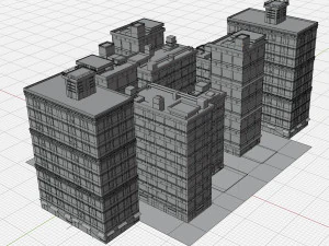 Anime Building 3D Model