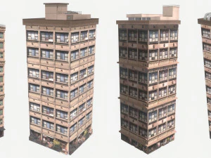 Anime Building 3D Model
