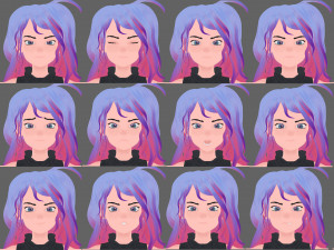 Character Girl Model 3D