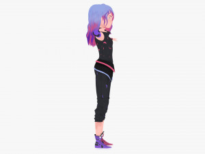 Character Girl Model 3D