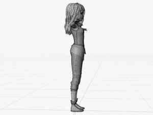 Character Girl Model 3D