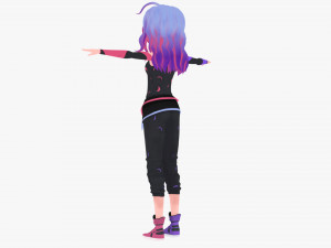 Character Girl Model 3D