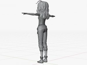 Character Girl Model 3D