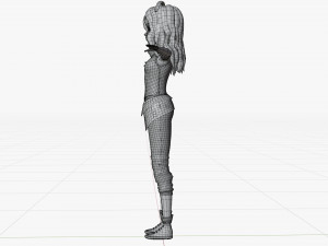 Character Girl Model 3D