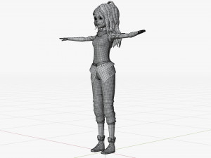 Character Girl Model 3D