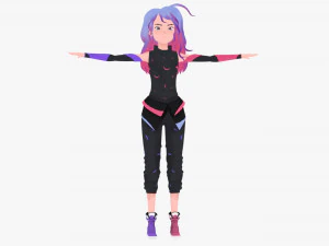 Дівчина-персонаж 3D Модель