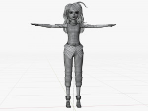 Character Girl Model 3D