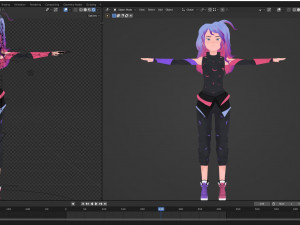 Character Girl Model 3D