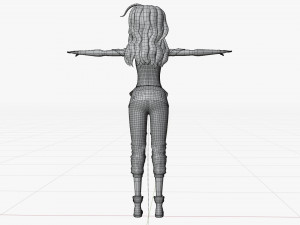 Character Girl Model 3D