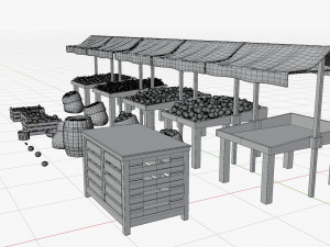 Marketplace - Old Shop - Cartoon Style Modèle 3D