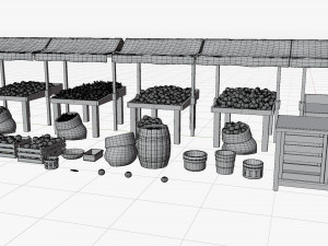 Marketplace - Old Shop - Cartoon Style Modèle 3D