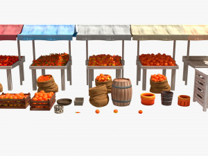 Marketplace - Old Shop - Cartoon Style Modèle 3D