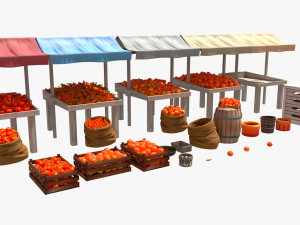 Marketplace - Old Shop - Cartoon Style Modèle 3D