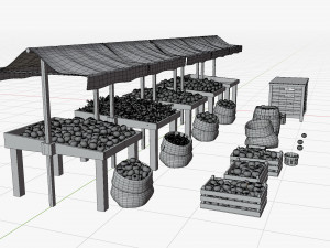 Marketplace - Old Shop - Cartoon Style Modèle 3D