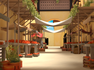 Marketplace- Sand- East Modèle 3D