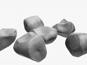 Stylized Rock for Cartoon and Anime 3Dモデル