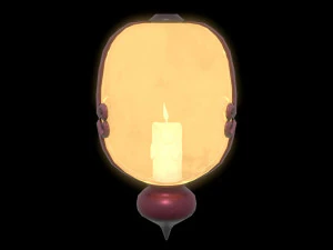 Stylized Fantasy Floating Lamp for Halloween 3D Model