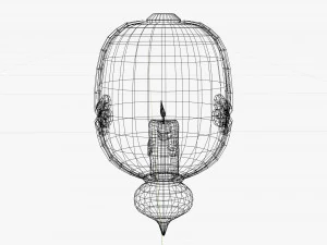 Stylized Fantasy Floating Lamp for Halloween 3D Model