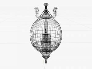 Stylized Fantasy Floating Lamp for Halloween 3D मॉडल