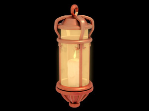 Stylized Fantasy Floating Lamp for Halloween 3D मॉडल