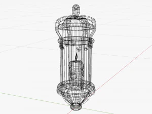 Stylized Fantasy Floating Lamp for Halloween 3D Model
