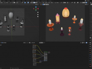 Fantasy Stylized Halloween Lamp 3D 模型