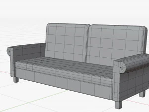Cartoon Sofa Model 3D Model