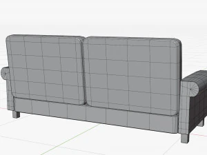 Cartoon Sofa Model 3D Model