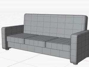 Cartoon Sofa Model 3D Model