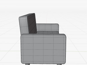 Cartoon Sofa Model Model 3D