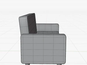 Cartoon Sofa Model 3D Model