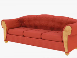 Cartoon Sofa Model 3D Model